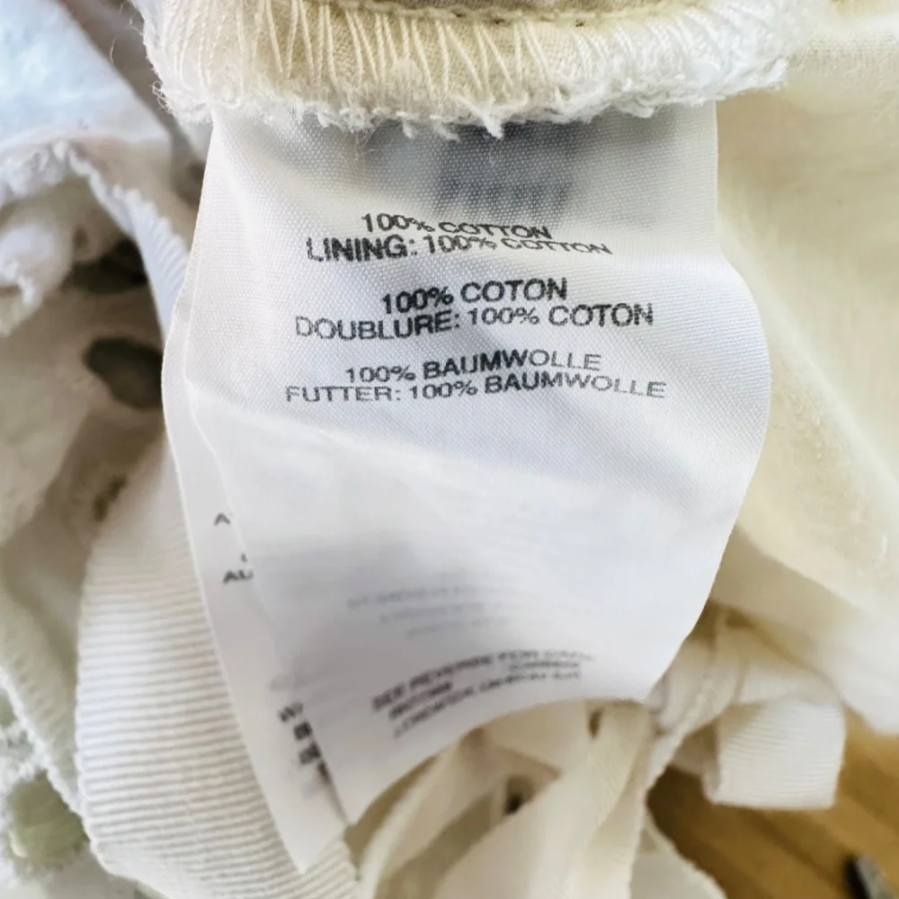 J. crew White Eyelet Peplum Button Back Tank top size 10 - Picture 6 of 8